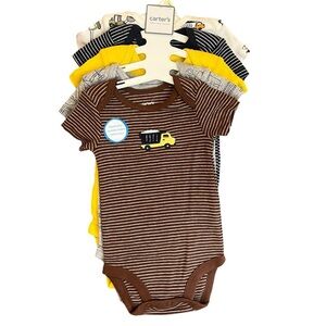 Carter's Construction Theme Bodysuit Outfits
 3mo Set of 5 New